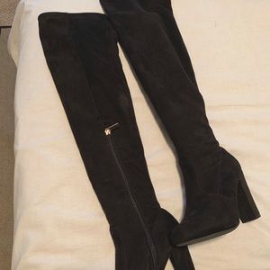 Black Thigh High Boots